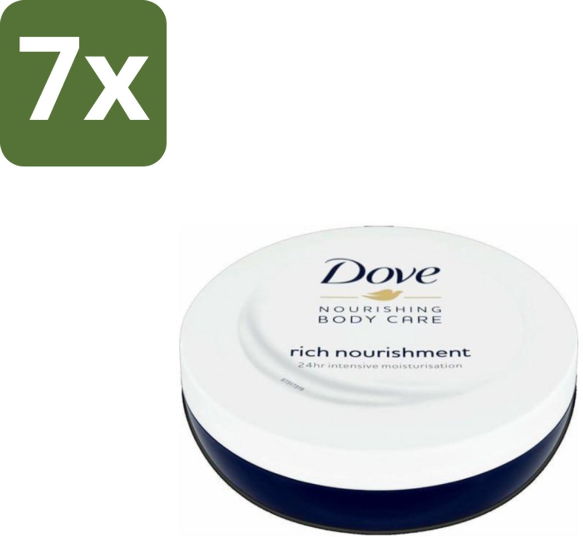 7 x Dove – Bodycrème – Voedende Crème – 150 ml - Voedende Crème - Hydraterende Crème - Huid Verzorging - Huidbescherming - Huidbarrière