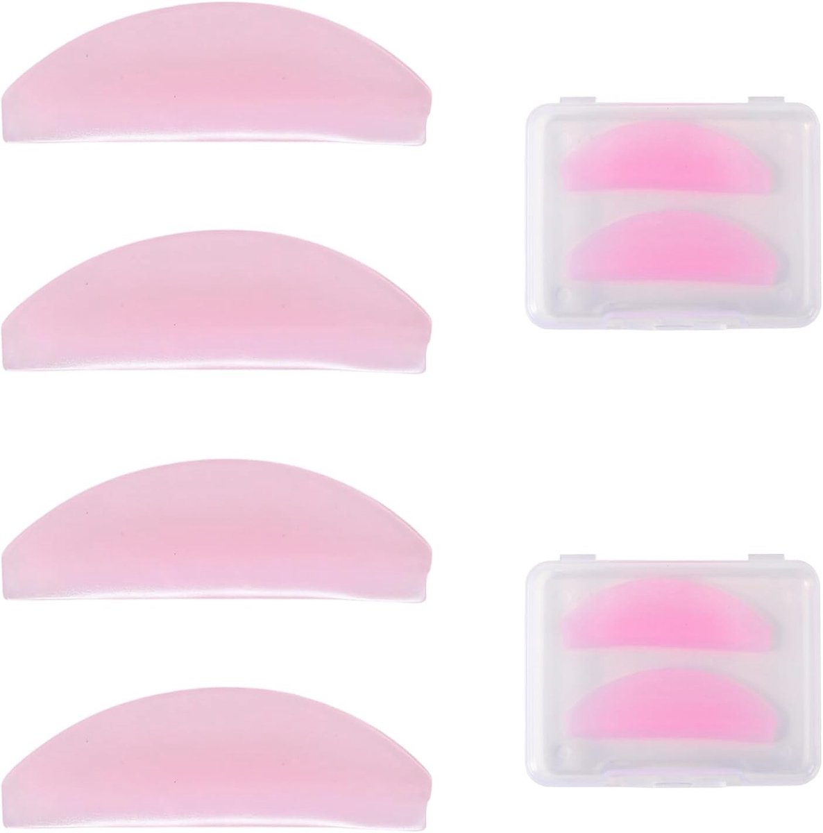 Eyelash Lifting Pads in Roze - Ultra Dunne Silicone Pads voor Wimperlift, Herbruikbare Wimperwave Pads, Professionele Accessoires voor Thuis en Salon Gebruik