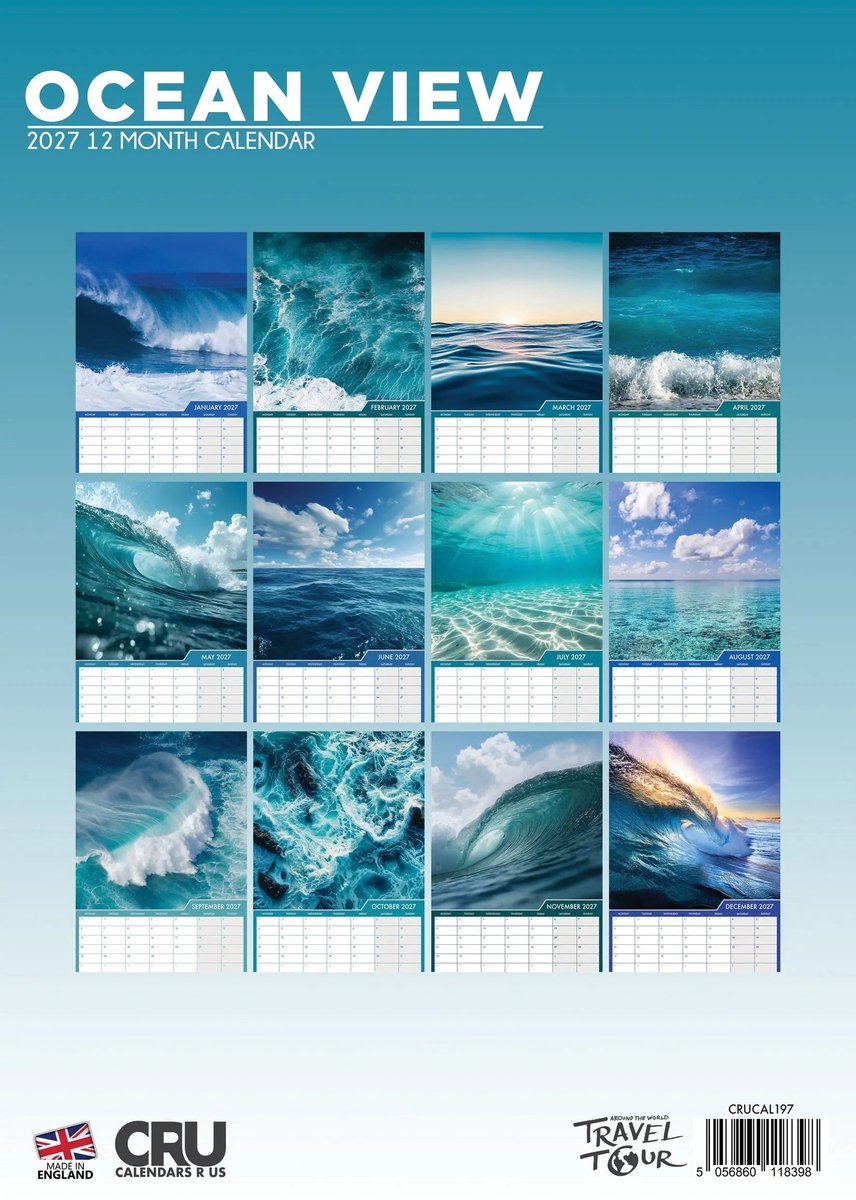 Ocean View A3 Kalender 2027