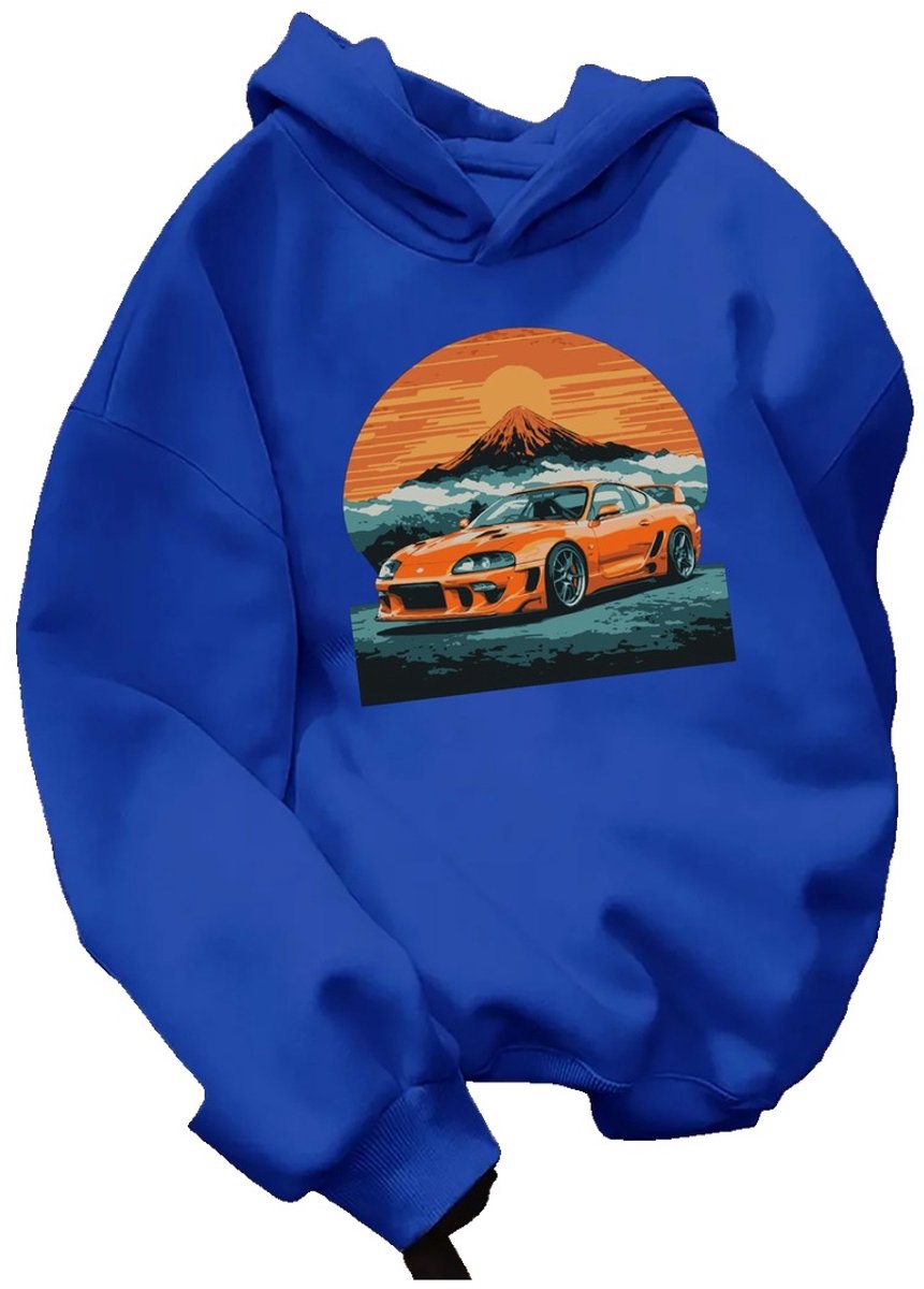 Currero Hoodie Jongens Warme Hoodie Met Capuchon Comfortabele Sweater Casual Trui Pullover Jongenstrui 11-12 Jaar Blauw