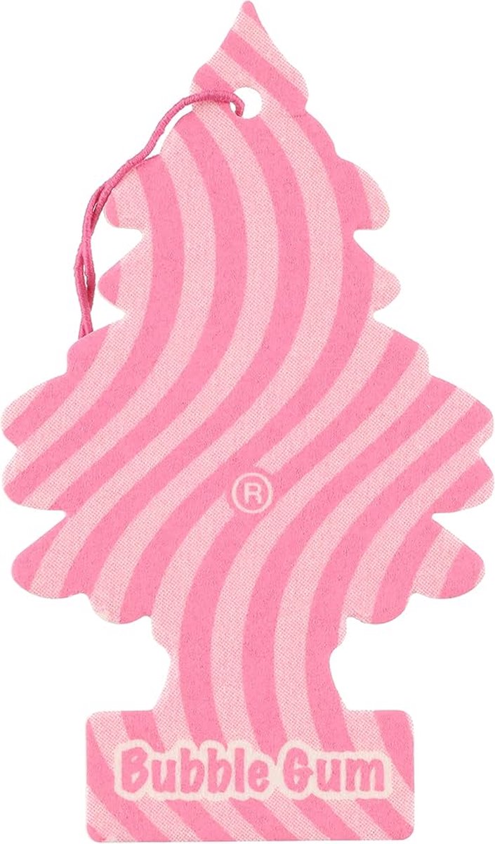 Arbre Magique Geurboom – Bubble Gum – Nostalgisch Autoparfum – Zoete & Fruitige Kauwgomgeur – 1 Stuk