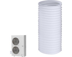 Afvoerslang Airco - Slang Airconditioner - Koelen en Ventileren - Knikbestendig Ontwerp - 150 cm - Wit