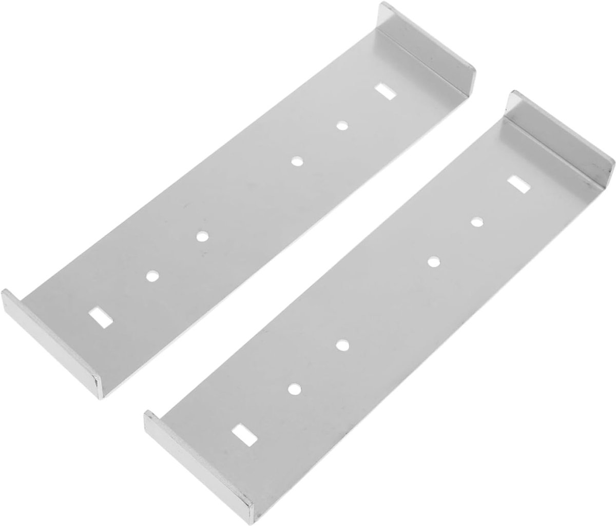 Brievenbus Beugel - Montageplaat Slot - Brievenbus Beveiligen - Aluminium Constructie - 20 x 5 x 1.8 cm - Zilver