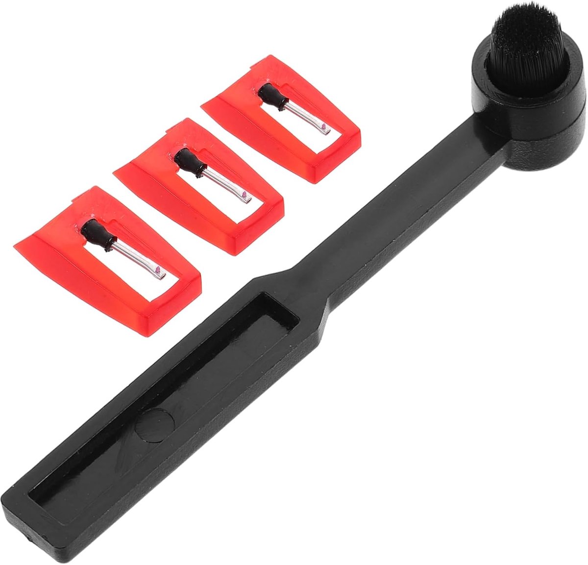 Platenspeler Naald - Stylus Vervanging - Vinyl Luisteren - Met Reinigingsborstel - 3 Stuks - Multicolor
