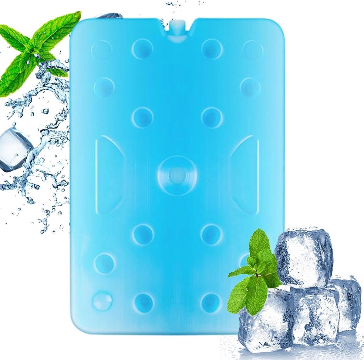 Herbruikbare Koelpacks - IJspakketten Diepvries - Eten Koel Houden - Snelle Vriestijd - 1500 ml - Blauw