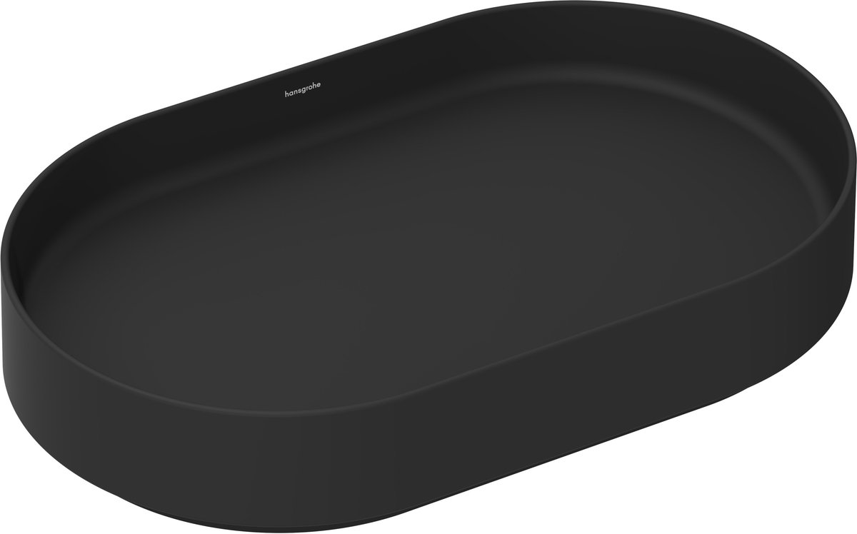 Hansgrohe Xuniva Evo U - Opbouwwastafel, 65x40 cm, zonder overloop, zonder kraangat, mat zwart 60325670