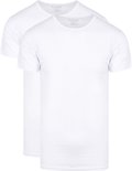 Een 2-pack van witte Slater T-shirts met ronde hals.