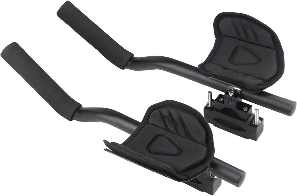 Fiets Armsteun - Stuur Accessoire - Lange Afstand Fietsen - Ergonomisch Ontwerp - 43.5 x 17 cm - Zwart