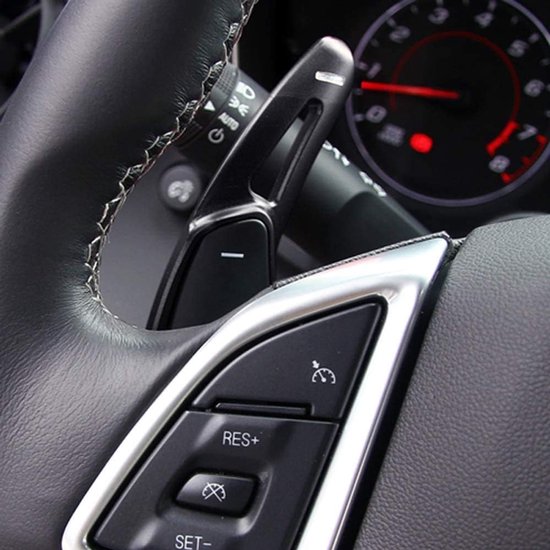 Schakelpeddel Verlengstukken - Stuurwiel Paddles - Sportief Rijden - Aluminium Legering - 2 stuks - Zwart — afbeelding 3
