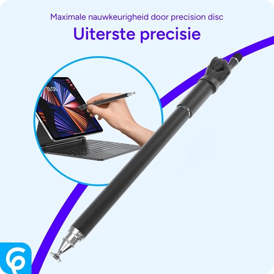 SBG Universele Stylus Pen Wijzende Vinger - Geschikt voor Telefoon Tablet en iPad - Zachte punt - Zwart van SBG — afbeelding 2