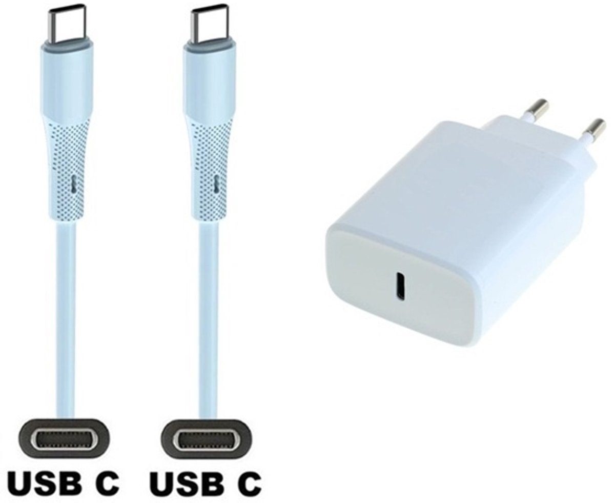 20W snellader + 1,0m USB C naar C kabel. Universele PD lader. Oplader adapter past op Google Pixel 1, 2, 2XL, 3, 3XL, 3a, 3a XL, 4, 4XL, 4a, 5, 5a, 6a, 7, 7 Pro, 8, 8a, 8 Pro, 9, 9 Pro, 9 Pro XL, 9 Fold, C, XL