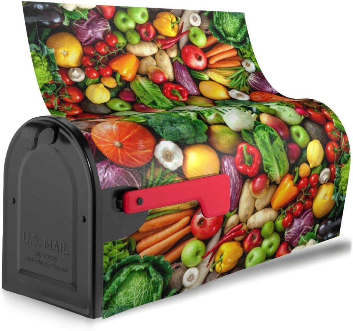 Brievenbushoes Magnetisch - Mailbox Cover - Brievenbus Decoratie - Waterdicht Polyester - 46 x 53 cm - Zwart