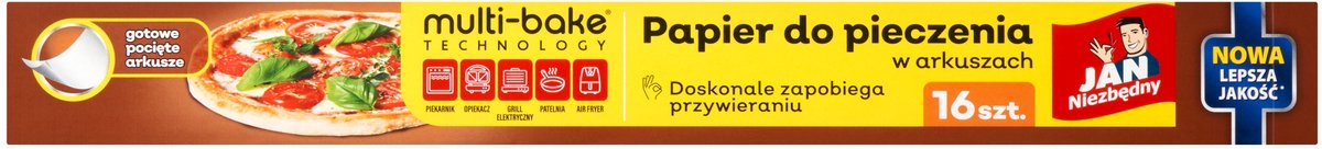 Jan Niezbędny - Bakpapier - 38x42 cm - Obustronig Gecoat - 16 Stuks