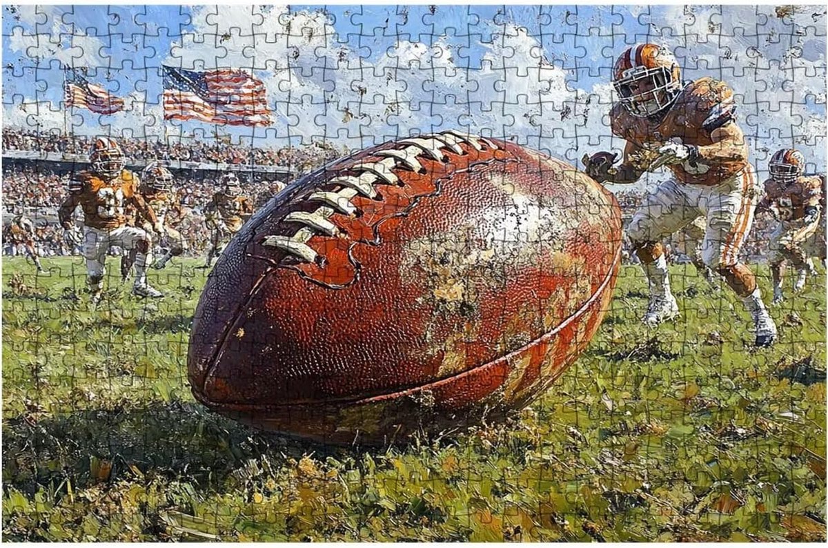 Houten Puzzel - Legpuzzel Volwassenen - Ontspannend Spel - Geïmporteerd Lindehout - 75x50 cm - Sport