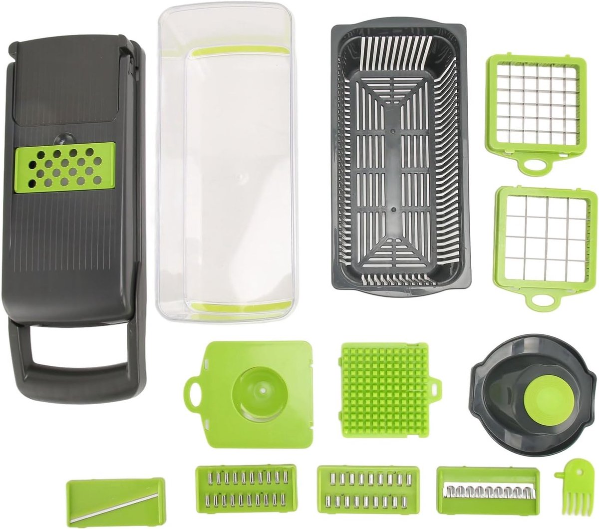 Groentenhakker Multifunctioneel - Keuken Snijmachine Versnipperaar - Snel Groenten Snijden - Veelzijdige Snijfuncties - 33L x 12W x 12H cm