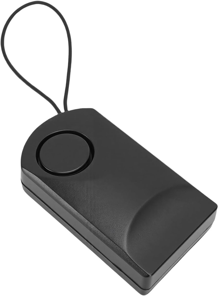 Deurgreep Alarm - Draagbaar Beveiligingsalarm - Extra Beveiliging - Trillingen Geactiveerd - 10 cm - Wit