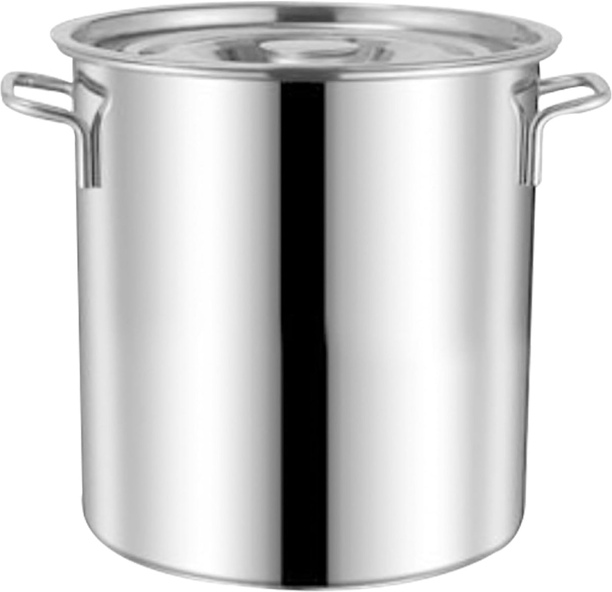 Soepketel RVS - Kookpan - Grote Maaltijden Bereiden - Drielaags Composietbodem - 10 Liter - Zilverkleurig