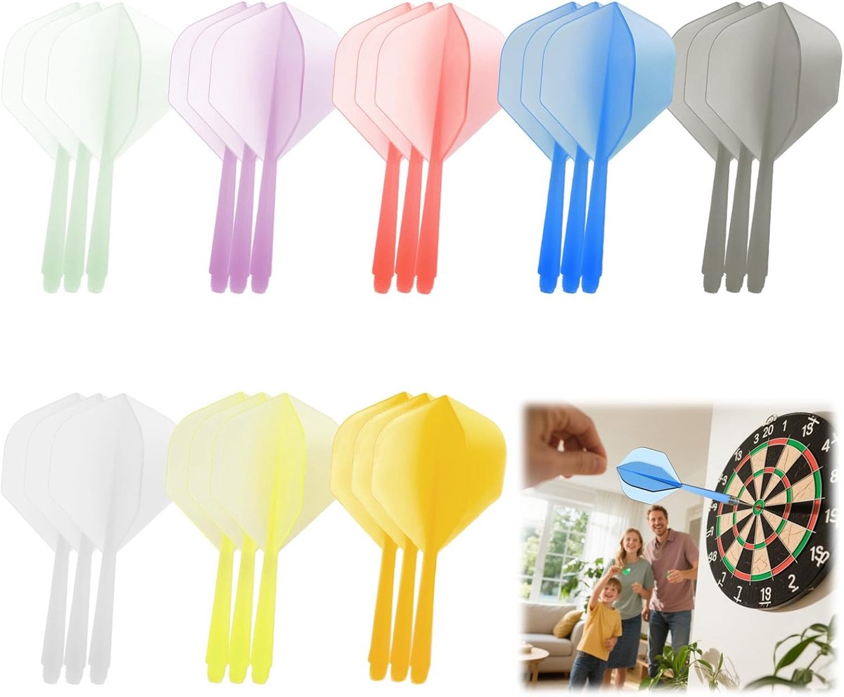 Dartpijlen Geïntegreerd - Dart Sets - Darts Spelen - Alles-in-één Ontwerp - 24 Stuks - Meerkleurig