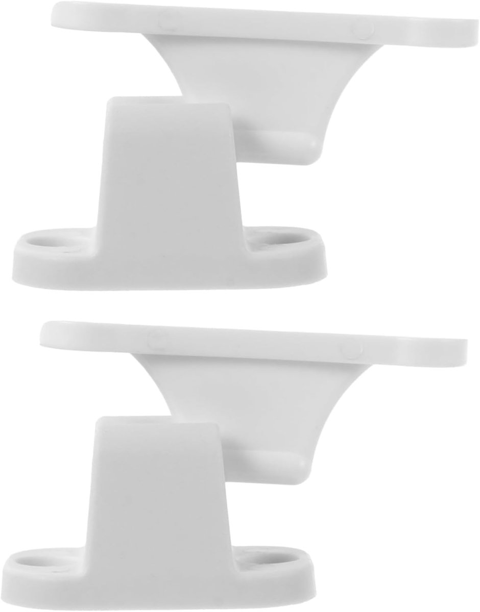 Deurstopper - Deurhouder Deurclip - Voertuig Deuren Openen - T-vormig Nylon Ontwerp - 6 x 2 x 0.5 cm - Wit