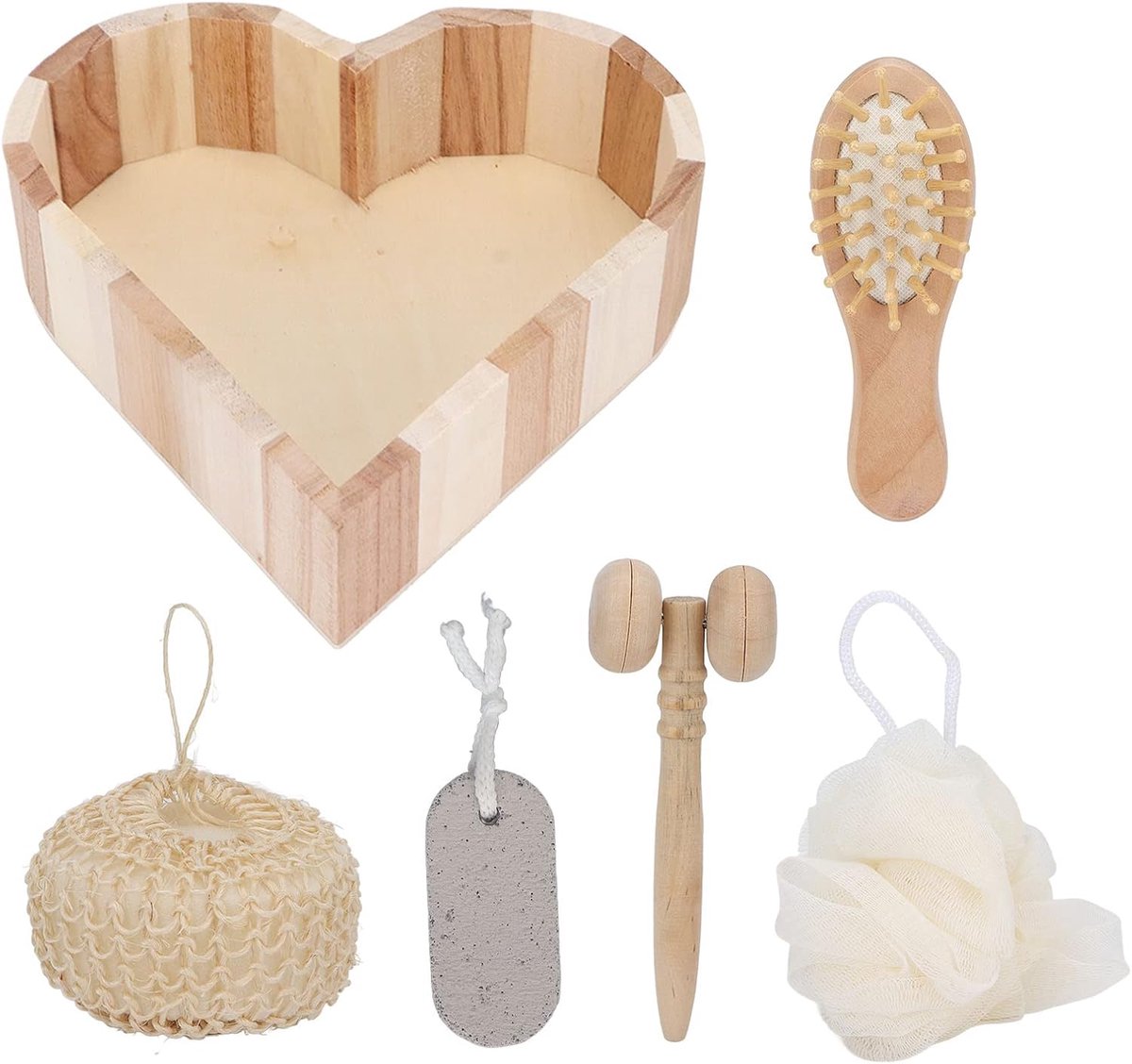 Douche Exfoliërende Set - Bad Spons Set - Huid Reinigen - Compleet met Puimsteen - Niet gespecificeerd - Niet gespecificeerd