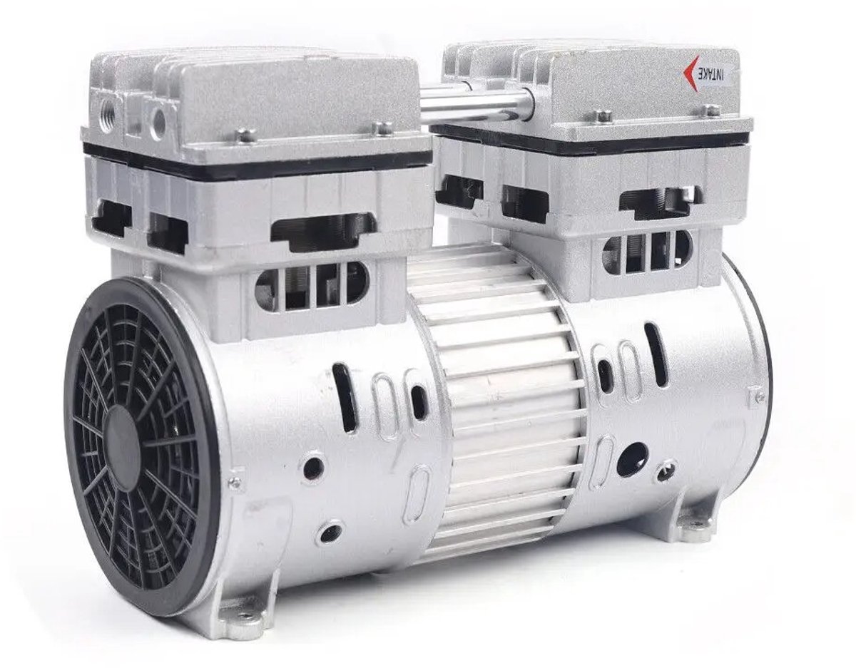 Lilac & Lily Olievrije Luchtcompressor - 750W/1 PK - 8 Bar – Stille Persluchtcompressor - Ingebouwde koelventilator - 145 L/min