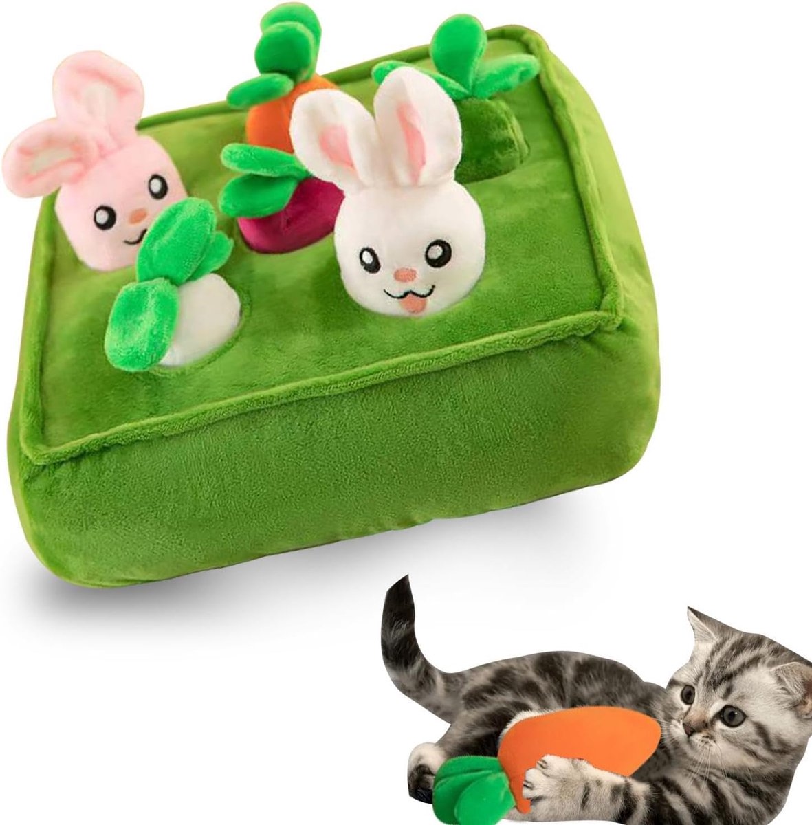 Hond Snuffle Pad - Huisdier Puzzel - Stimuleer Hersenen - Duurzaam Katoen - 28 cm - Meerkleurig