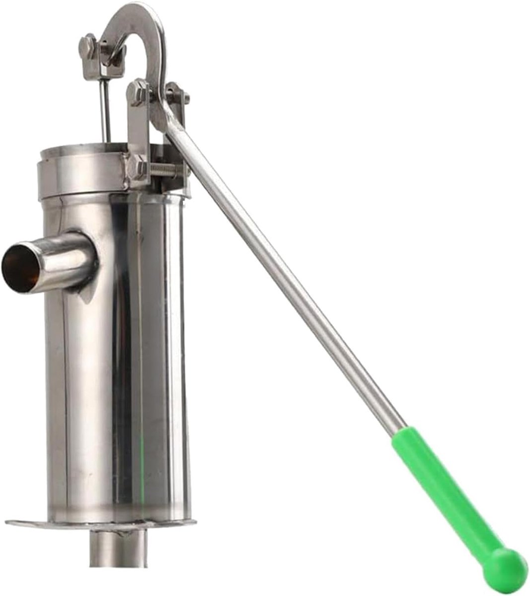Waterpomp Roestvrij Staal - Fonteinpomp Handmatig - Water Afpompen - Stroomloos Gebruik - 10 meter diepte - Meerkleurig