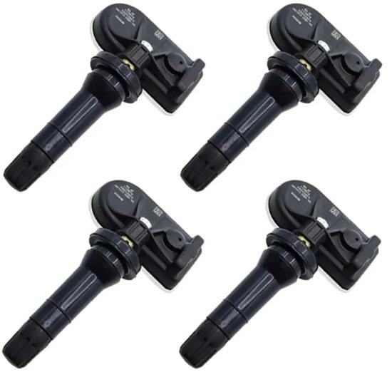 Bandenspanning Sensor - TPMS Sensor - Voertuig Veiligheid - Real-time Meting - 4 Stuks - Zwart