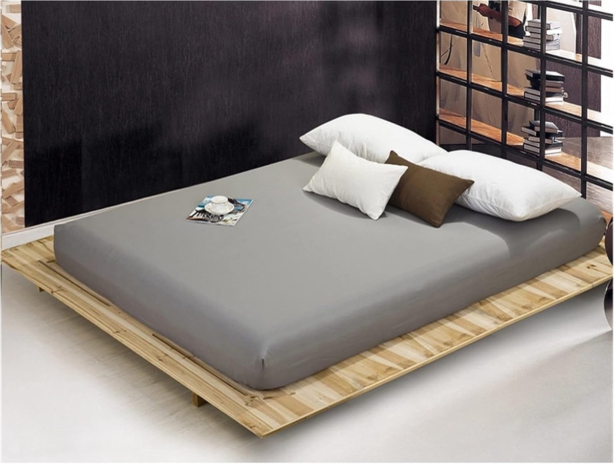 Hoeslaken met band - Bed textiel - Comfortabel slapen - 360 graden pasvorm - 200x220 cm -