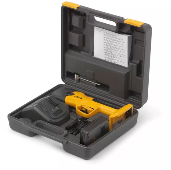 Stiga SC 100e Kit Accu Snoeischaar - 1 serie - 0,5 kW - inductie - 30 mm snoeibreedte. 3 pre-set standen - incl. 1 x 20V E 24 accu + C 215 S lader - 257022001/ST1 van Stiga — afbeelding 2