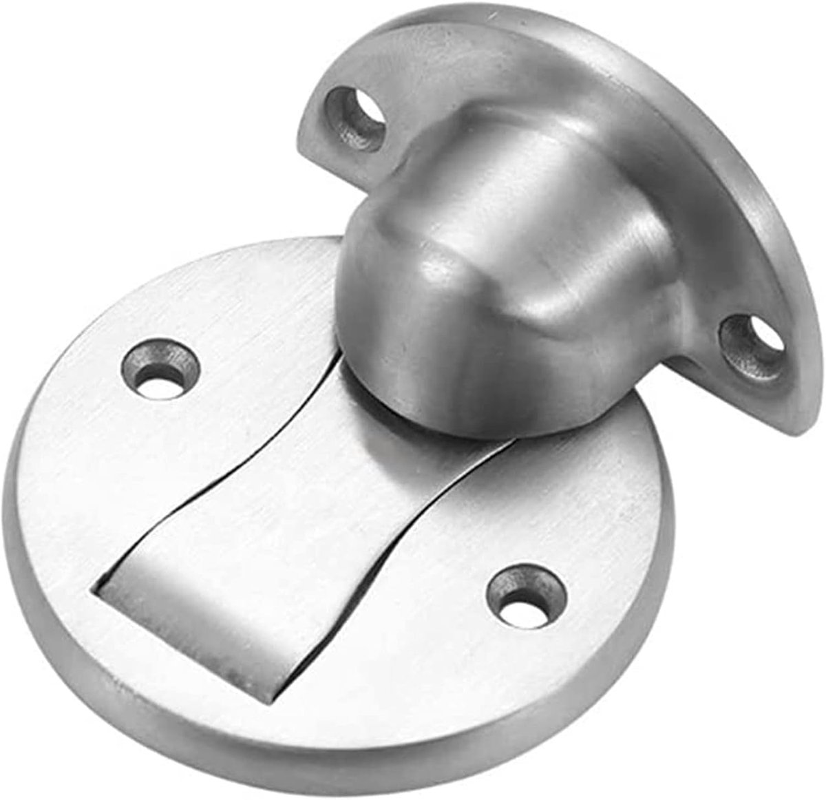 Deurstopper - Deurwig Magneet - Deuren Open Houden - Sterke Zuigkracht - Vloer Gemonteerd - Roestvrij Staal
