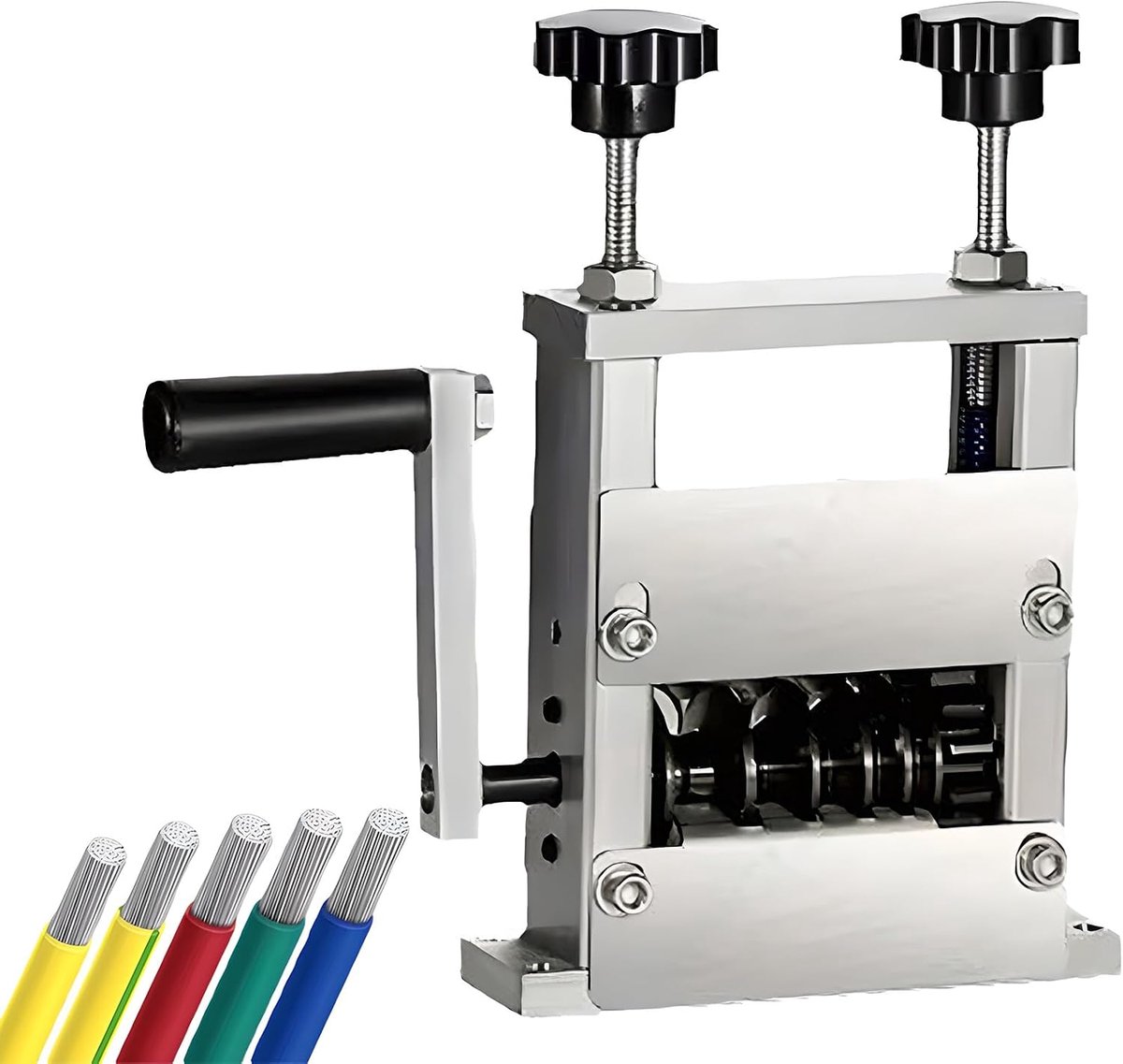 Draadstripmachine - Draadstripper - Draden Strippen - Dubbele Aandrijving - 1-20 mm - Grijs