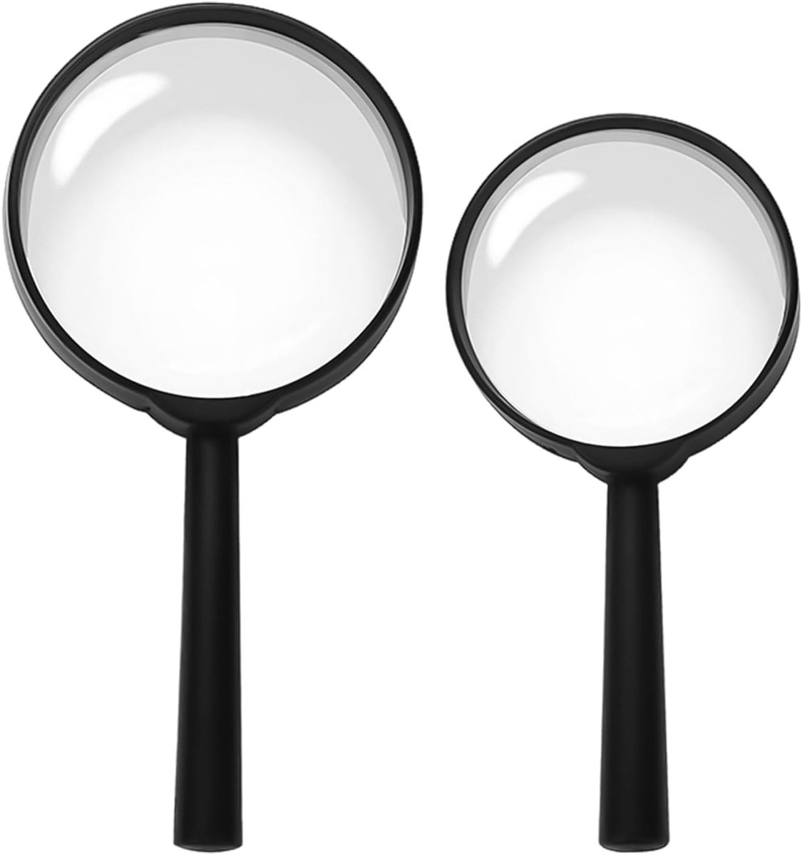 Vergrootglas Voor Kinderen - Zwart - 12,6 x 6 cm - Lichtgewicht en Duurzaam - Voor Leeshulp en Buitenobservatie