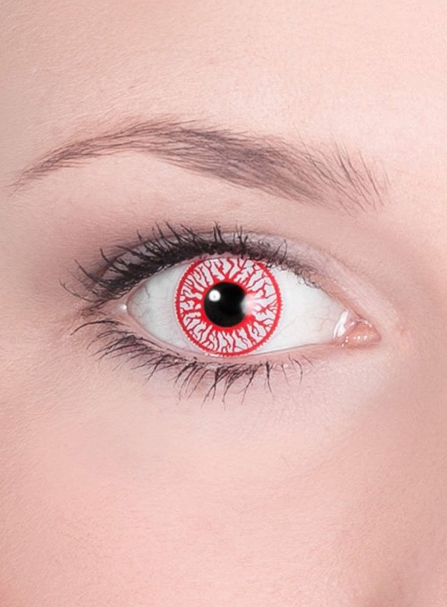 Bloodshot contactlens met sterkte