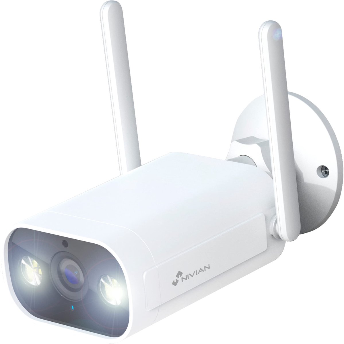 Beveiligingscamera buiten 2K wifi camera waterdicht IP66 met nachtzicht persoonsdetectie tweeweg audio smart home ondersteuning