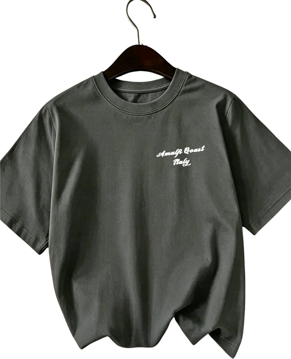 Currero T-Shirt Heren Shirt Zomerkleding T Shirt Mode Old Money Polo Mannen Kleding Volwassenen Diepgrijs