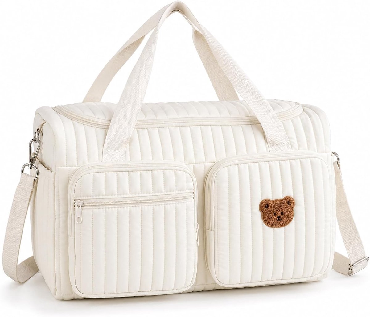 Reistas - Babytas - Bagage-organizer - Babytas met grote capaciteit - Multifunctionele zwangerschapstas - Moeder- en babytas - Gebroken wit - Luiertas - Reistas voor baby's