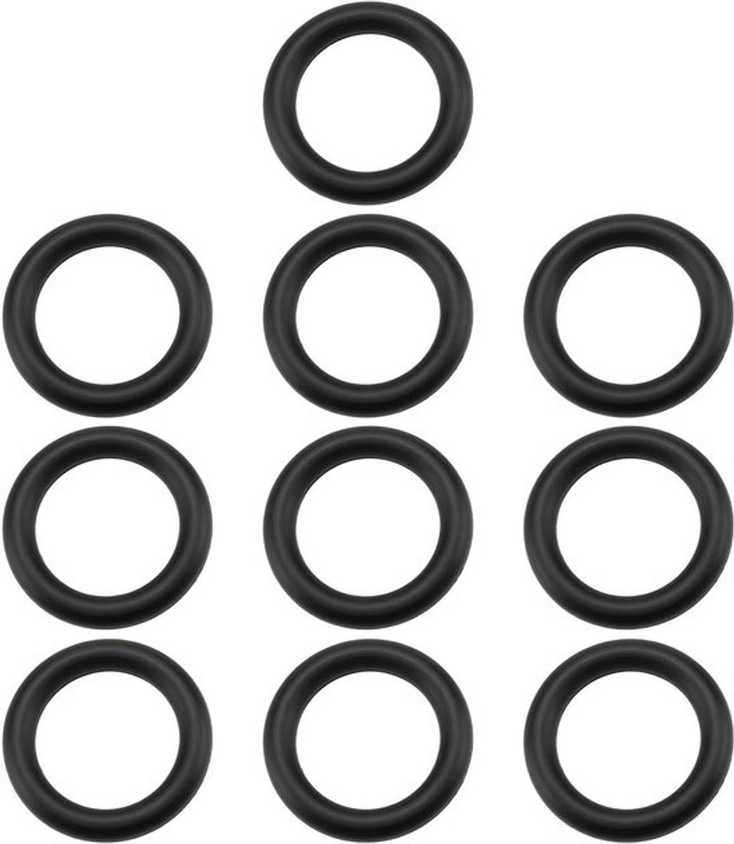 Koelmiddel lijn afdichtring - O-ring - 8 x 1,8 mm - 10 stuks - VW - 1998-2010 - Rubberen - Geschikt voor - Zwart