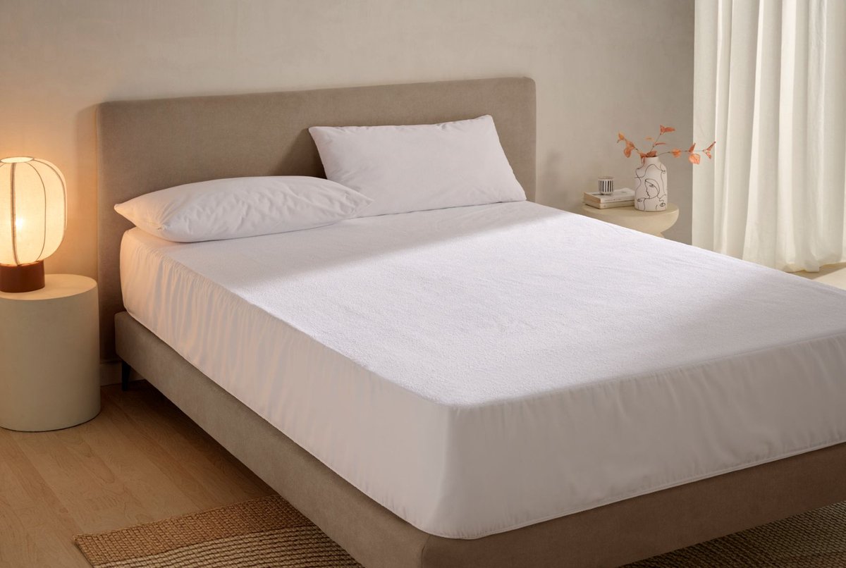 Matris Luxury Matrassenbeschermer 150x190/200 - Bedbeschermingsset Met Kussenhoes - Waterdicht Katoenrizo - Ademend En Anti-Allergisch