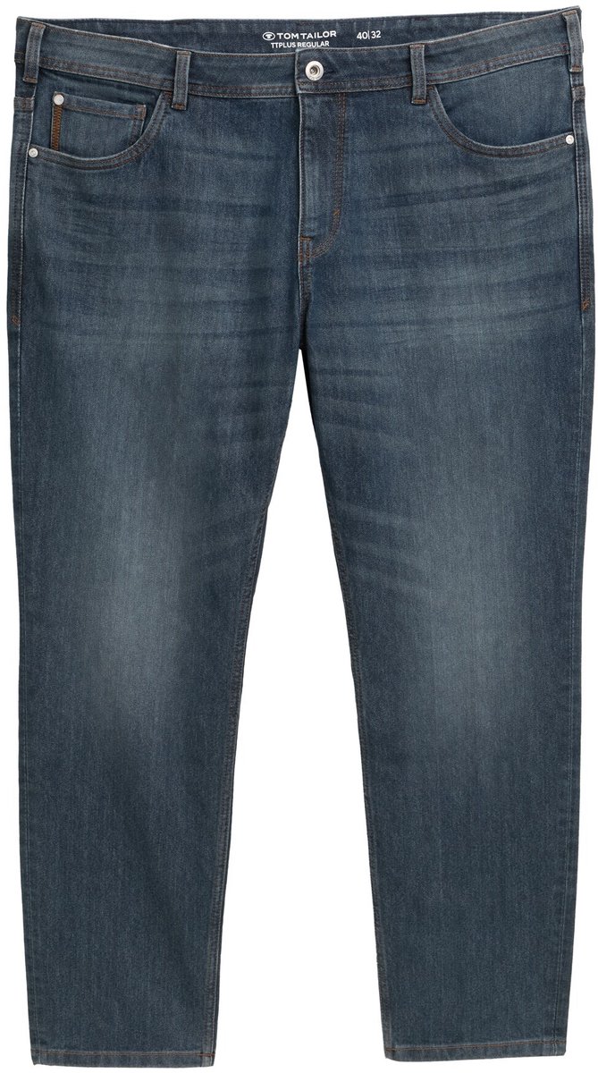 Tom Tailor - Plus Size - TTPLUS REGULAR Jeans met stretch - Maat 40/30 - mid stone blue grey denim