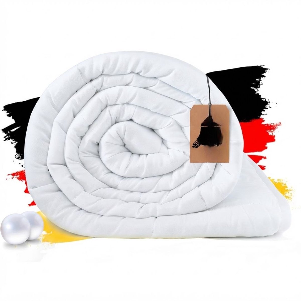 NIVA® Verzwaringsdeken - Verzwaarde Deken - Dekens - Wit - 135cm x 200cm x 1cm