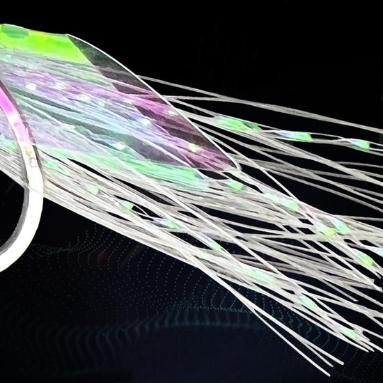 10 delige fluorescerende visserijloods met haken voor zoet- en zoutwater — afbeelding 4