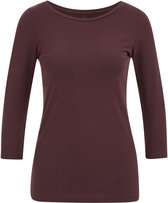 WE Fashion Dames T-shirt met driekwart mouwen