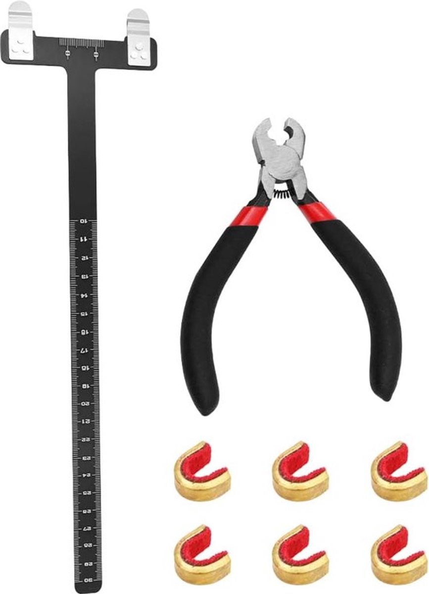 Complete Boogschieten Gereedschapsset met Nokkentang en T-vormige Boogliniaal voor Recurvebogen