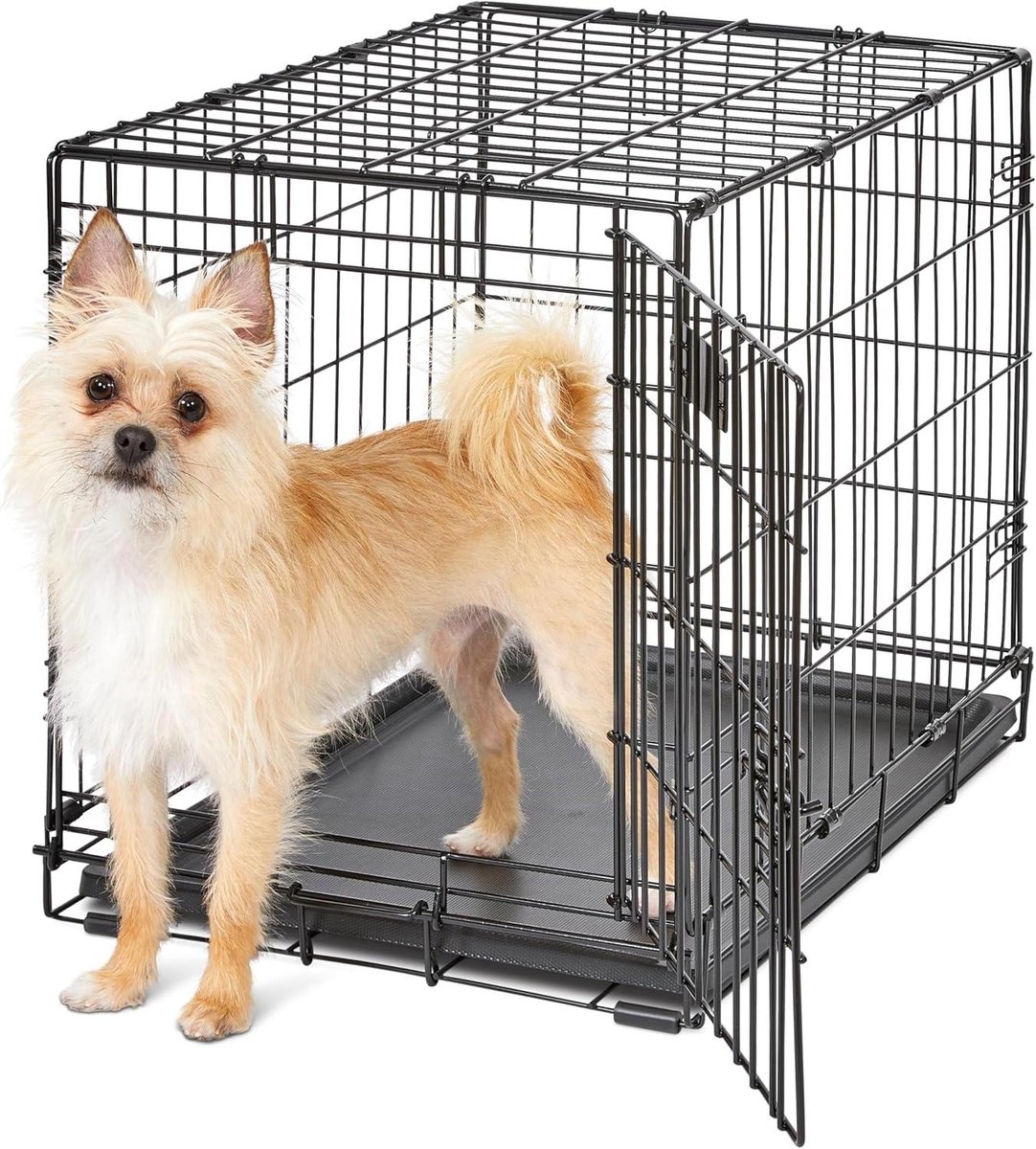 Honden Bench - Hondenkooi - Hondentraining - Met Scheidingswand - 62 cm - Zwart