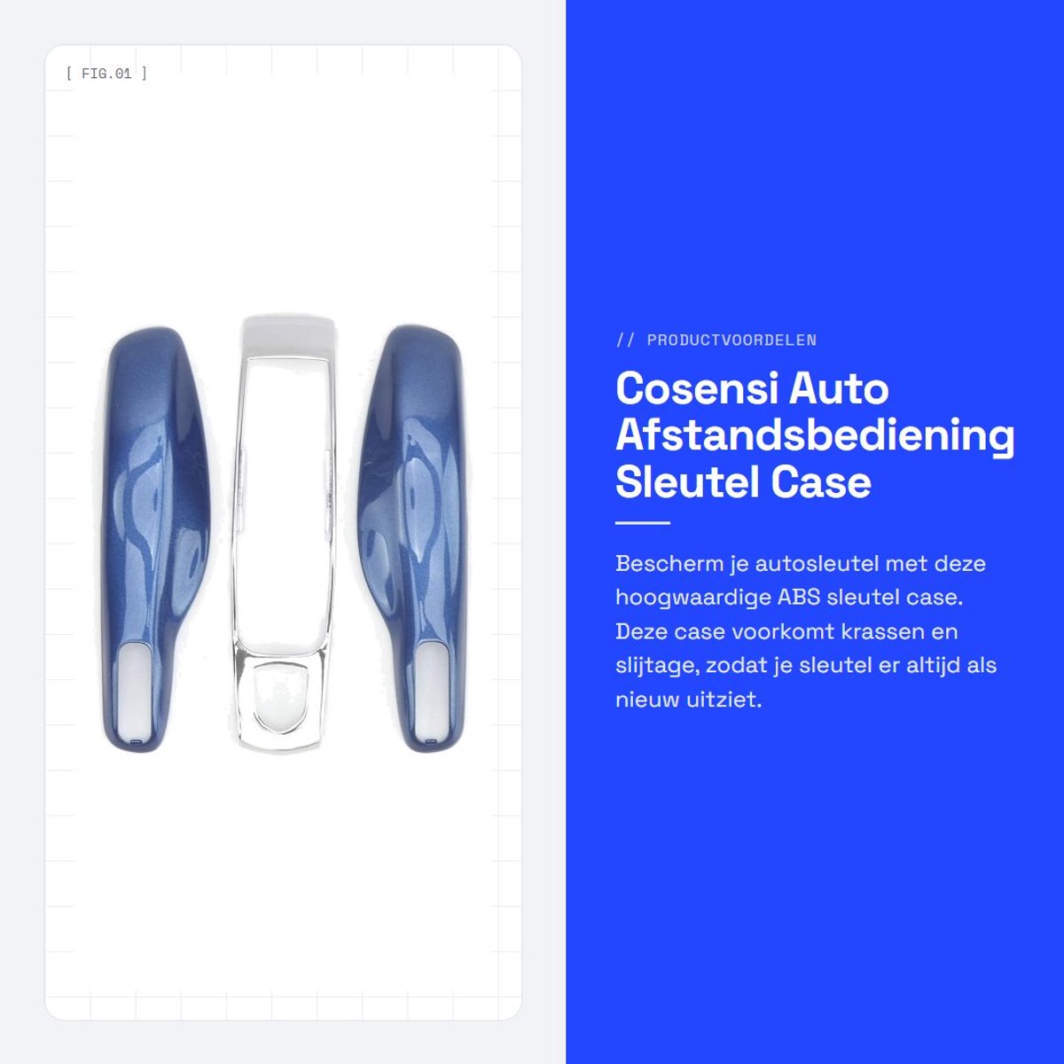 Dailygoods- Afstandsbediening Sleutelbehuizing - Auto Sleutel Case - Geschikt Voor Cayenne 92A - Antidiefstal - Premium Materiaal - Uitstekend Vakmanschap - Autosleutel