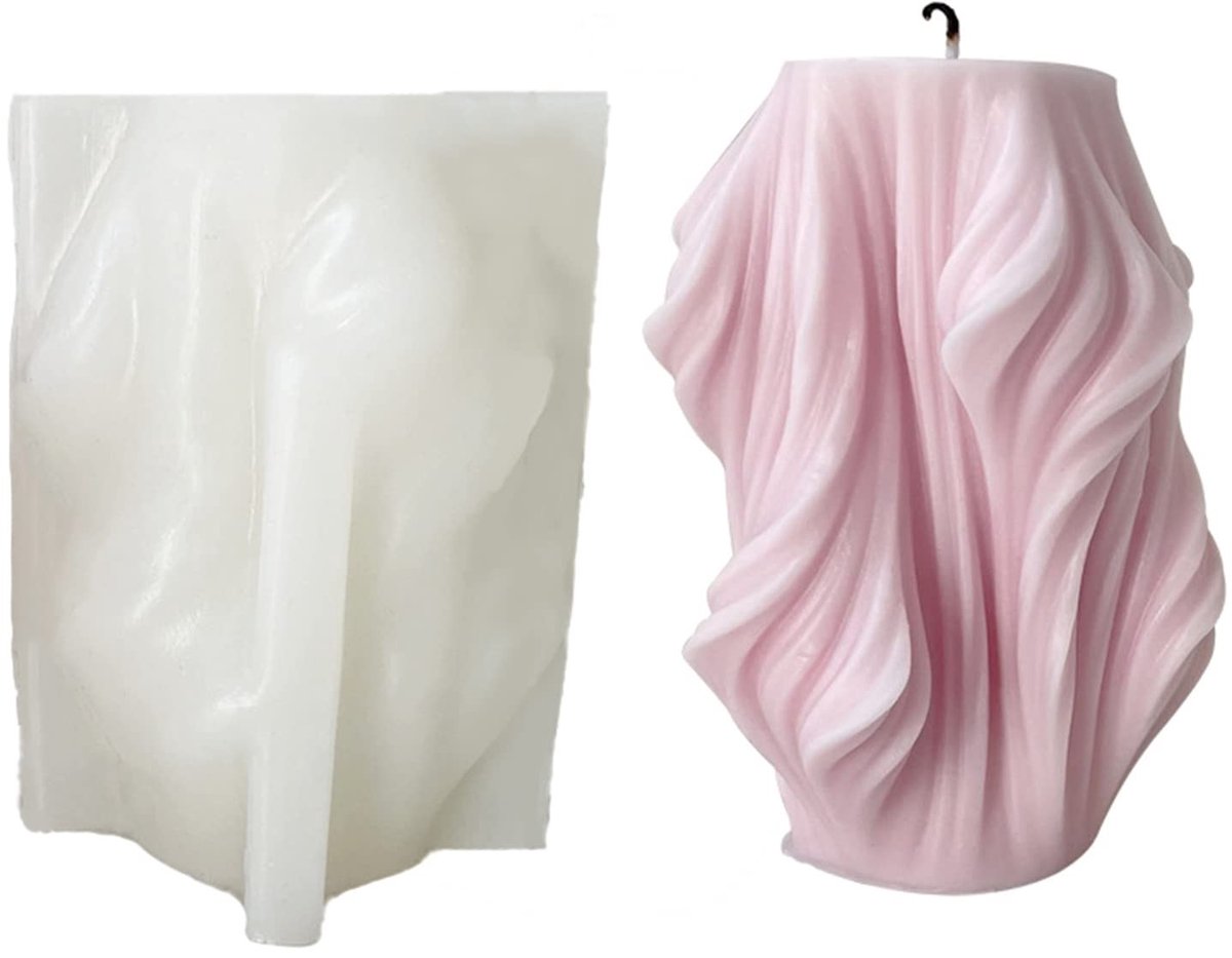 Dailygoods- Siliconen Kaarsvorm Geometrisch - 3D Kaarsvormen - Doe-Het-Zelf Kaarsvorm - Handgemaakte Ornamenten - Flexibel en Herbruikbaar - Premium Materiaal