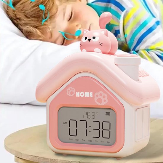 Generisch Kinderwekker voor - digitale led-wekker voor peuters met display, woondecoratie voor kinderkamer en meer — afbeelding 5