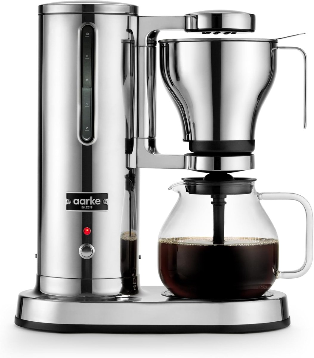 Koffiezetapparaat - Filterkoffie Machine - Verse Koffie Zetten - Warmhoudfunctie - 125 Liter - Staal