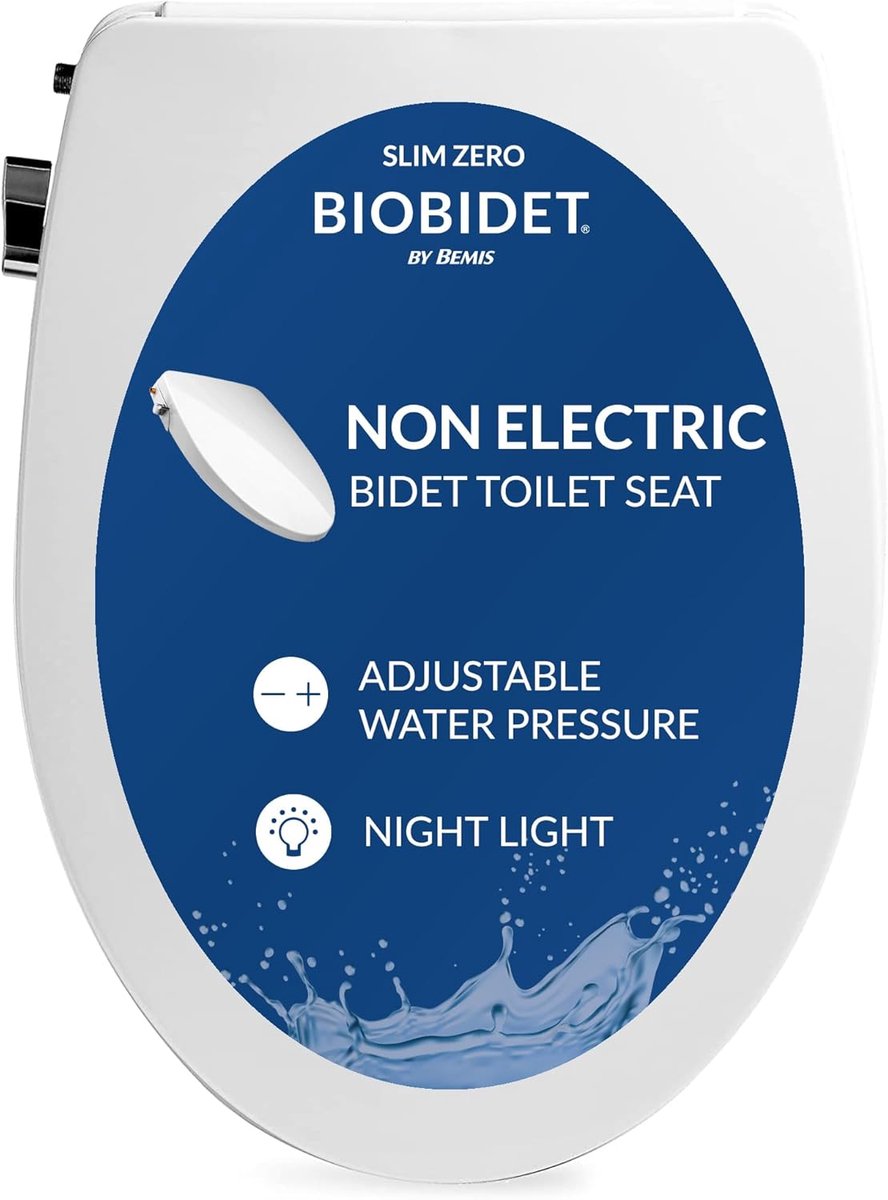 Bidet Toiletbril - Douche WC - Hygiënisch Reinigen - Dubbele Sproeiers - Elongated - Wit